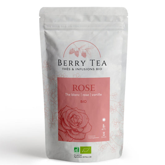 Rose - Thé blanc rose et vanille
