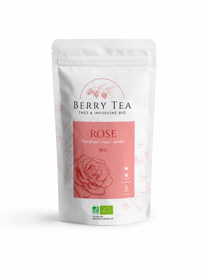 Rose – Weißer Tee mit Rose und Vanille