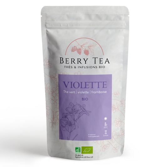 Violette - Thé vert violette et framboise